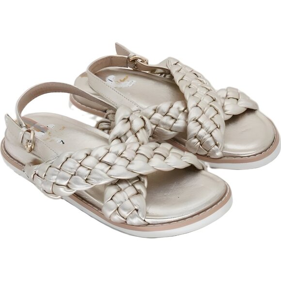 Sam Edelman Girls Braided Vita Sandals Casual Dressy Summer Shoes Sz 1 - Picture 4 of 6